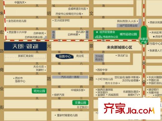 天朗御湖區(qū)域圖