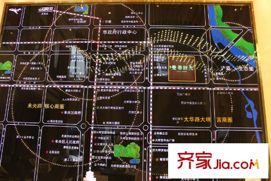 榮華?曼蒂時(shí)光區(qū)位圖（攝于2015-8-19）
