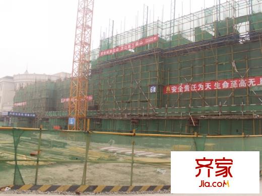 華洲城?熙悅都施工進(jìn)度圖拍攝于2013年7月8號(hào)（6號(hào)樓）
