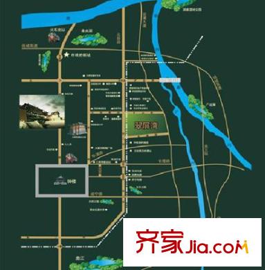 翠屏灣3期巴厘小鎮(zhèn)交通圖