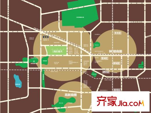 海倫春天區(qū)位圖