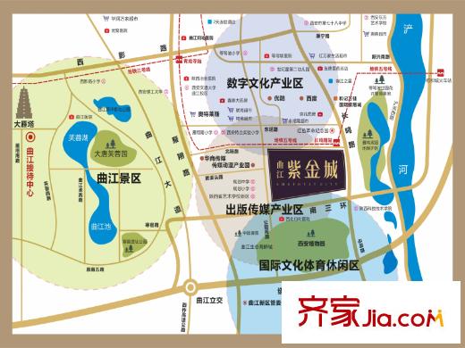 曲江紫金城區(qū)位圖