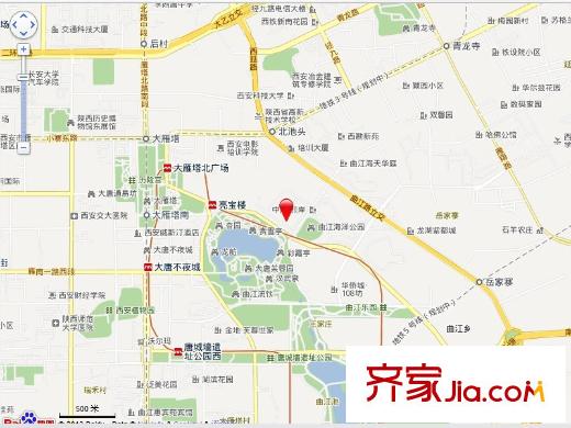 曲江紫汀苑電子地圖