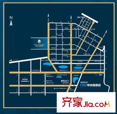 易道郡 玫瑰公館區(qū)位圖