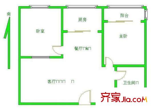 83中家屬院 0室 戶型圖