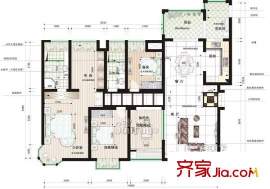 中海湖濱小鎮(zhèn)戶型圖戶型圖 5室2廳2衛(wèi)