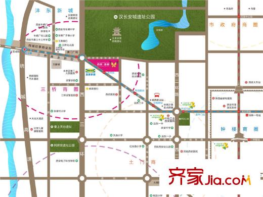 西旅?逸都區(qū)位圖