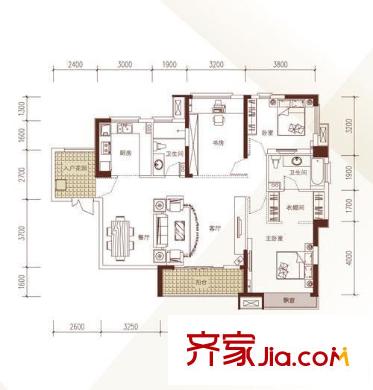 電力機械廠家屬院戶型圖3221－2 