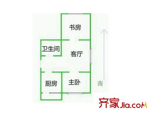 燃料公司家屬院 2室 戶型圖