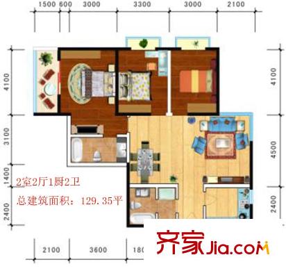 公園大觀戶型圖