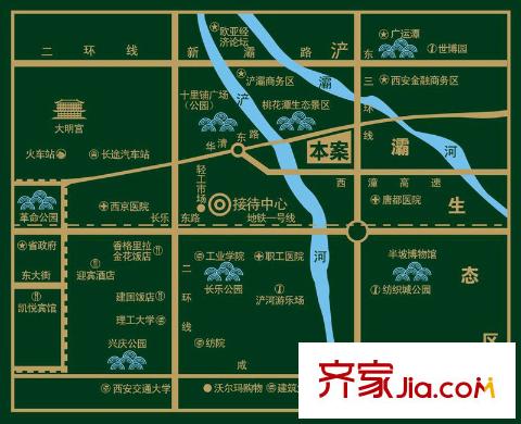 上水觀園交通圖區(qū)位圖