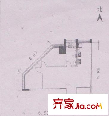 廣豐國(guó)際 2室 戶型圖