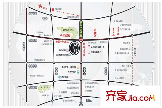 萬科?賽高悅府區(qū)位圖
