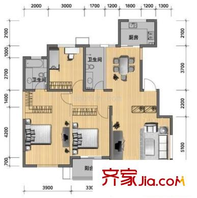建秦苑 戶型圖