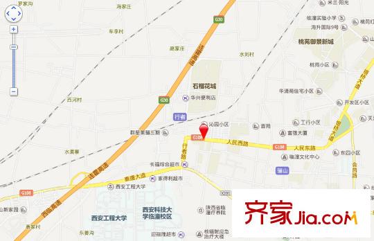 驪景新天地交通圖西安  