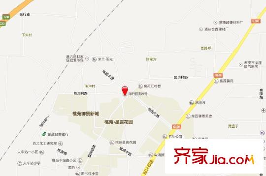 海升國際九號(hào)交通圖西安  