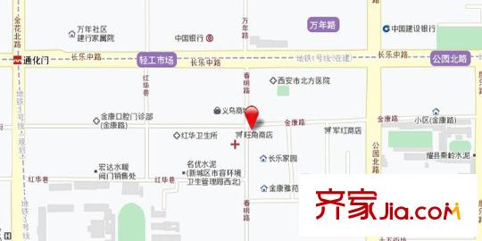 景泰茗苑交通圖