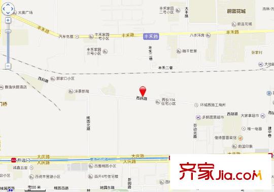 協(xié)和漢林居交通圖西安  