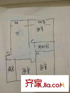 618研究所 3室 戶型圖