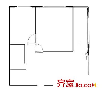 融鑫園小區(qū) 2室 戶型圖