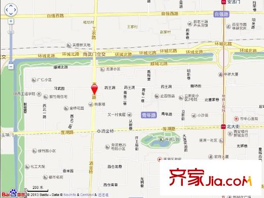 燃料公司家屬院交通圖