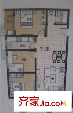 匯博林雅居 3室 戶型圖