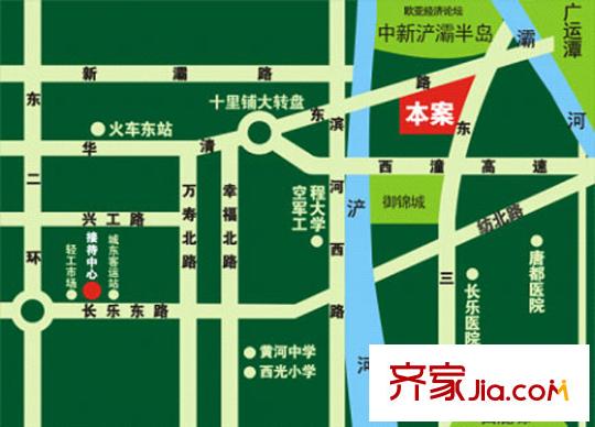 上水觀園交通圖區(qū)位圖