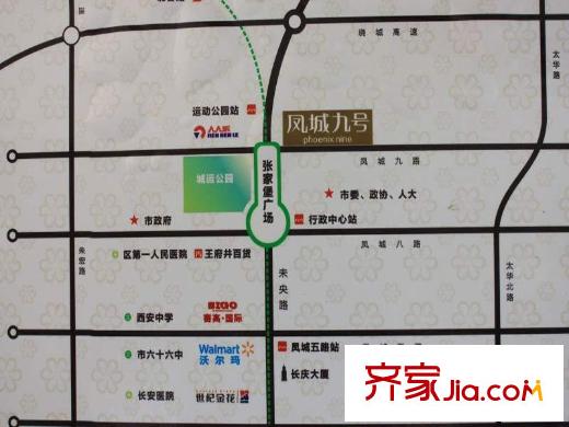 鳳城九號區(qū)位圖