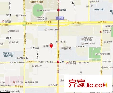 小寨家屬院交通圖