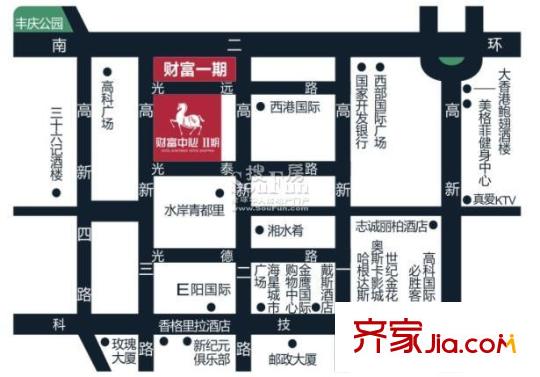 財(cái)富中心二期交通圖