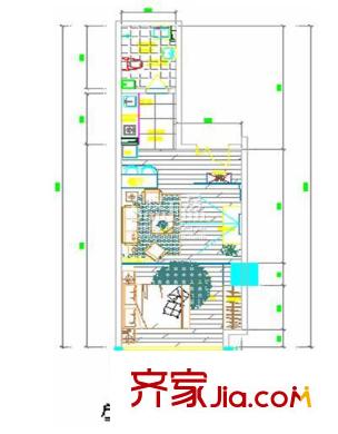財富中心二期戶型圖C戶型圖 1室1廳1衛(wèi)1廚