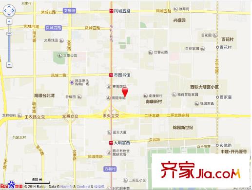 鳳城一路5號(hào)家屬院交通圖 