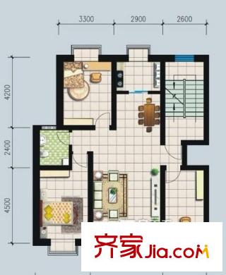 三橋新村 2室戶型圖