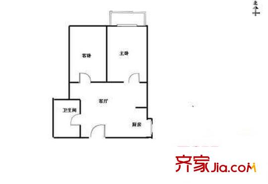 楓葉廣場(chǎng)二期 2室 戶型圖