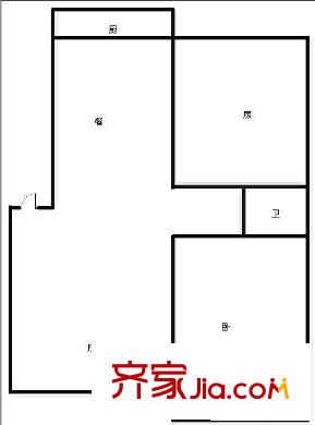 南康小區(qū) 2室 戶型圖