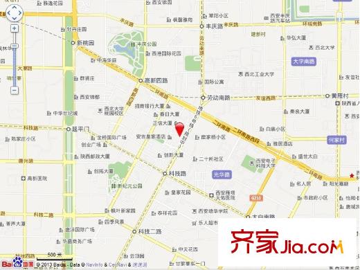 糜家橋小區(qū)交通圖