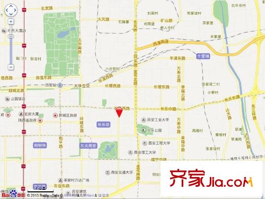 傘塔路消防隊家屬院交通圖西安  