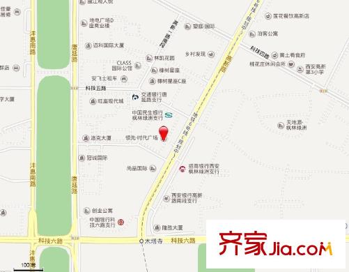 領(lǐng)先時(shí)代廣場(chǎng)交通圖