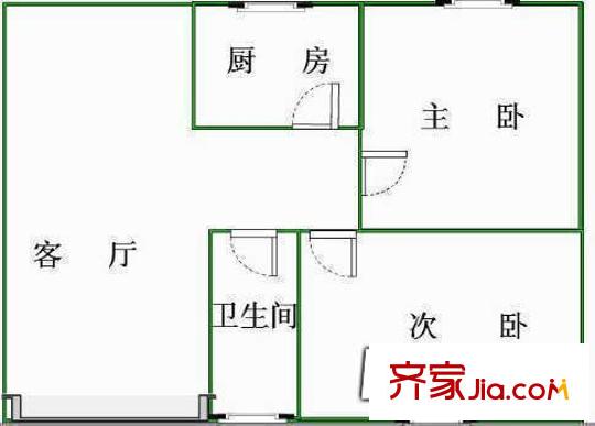 西安 北池頭 戶型圖