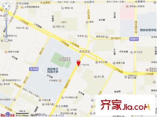 廣電小區(qū)交通圖  