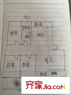 聽水花園 3室 戶型圖