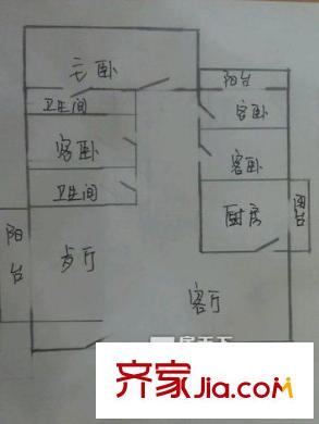 紅葉大廈戶型圖戶型圖 4室2廳2衛(wèi)