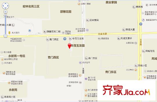 華茂玉龍園交通圖 