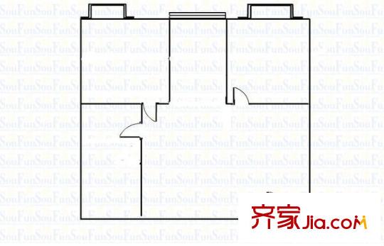 自在廣場(chǎng) 2室 戶型圖