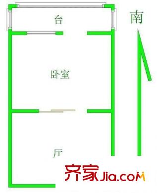 向榮小區(qū) 1室 戶型圖