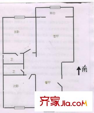 御園溫泉小區(qū) 2室 戶(hù)型圖