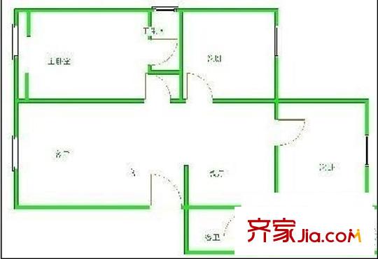 徐家灣小區(qū) 3室 戶型圖
