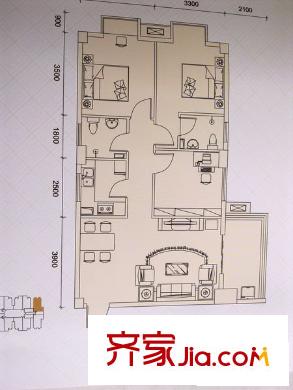 徐家灣小區(qū) 3室 戶型圖