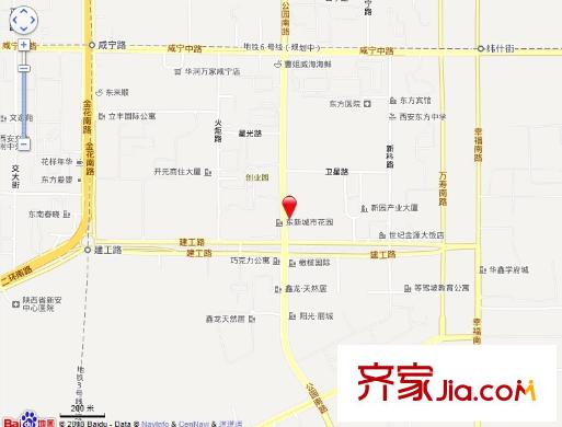 東開元小區(qū)交通圖