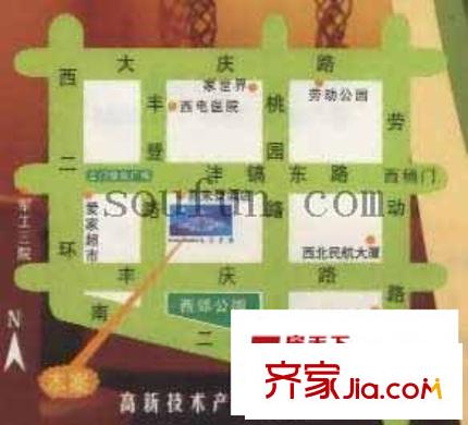 太空花園交通圖
